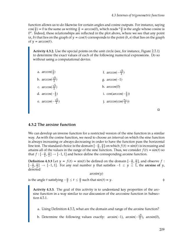 Active Preparation for Calculus - Page 209